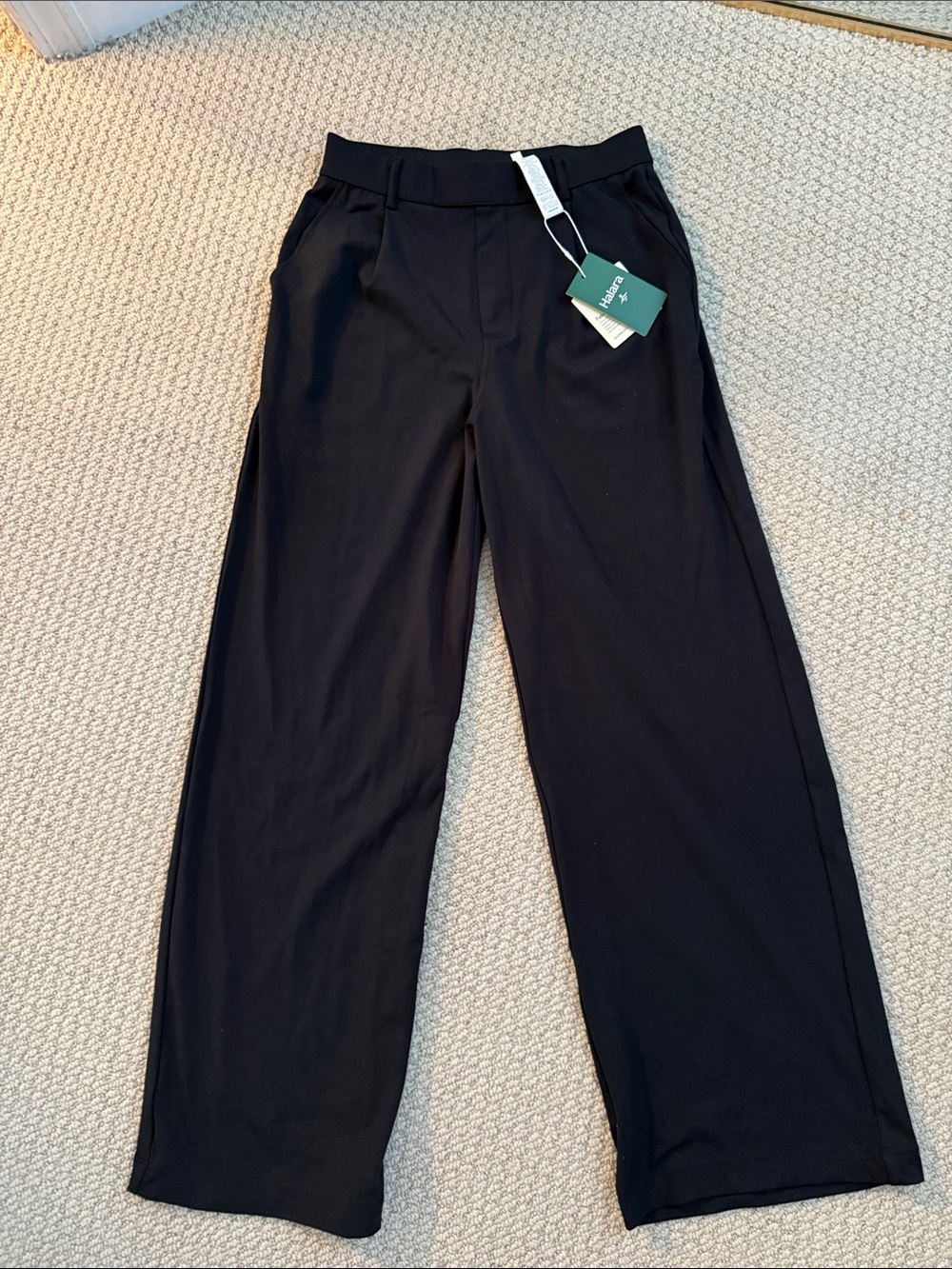 HALARA Black Relaxed Wide-Leg Men’s Pants